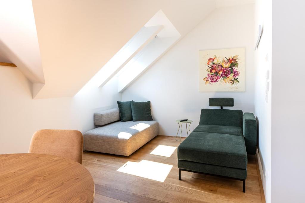 Posezení v ubytování Apfelland Hideaways