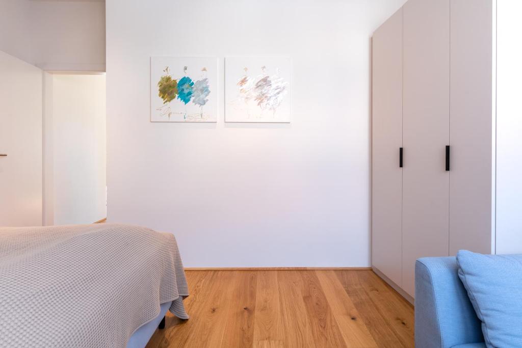 Postel nebo postele na pokoji v ubytování Apfelland Hideaways