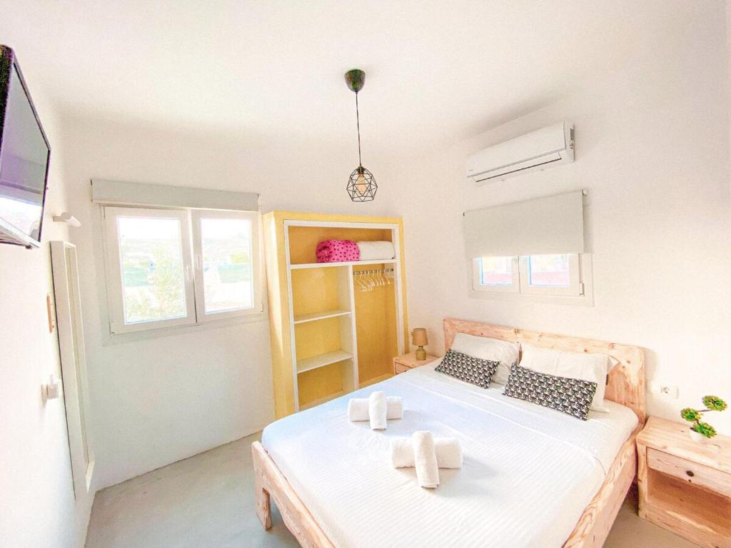 Krevet ili kreveti u jedinici u okviru objekta Excelent Apartment with Pool