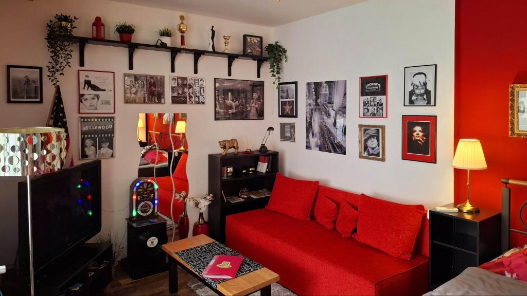 Posezení v ubytování Apartmá Za kopcem