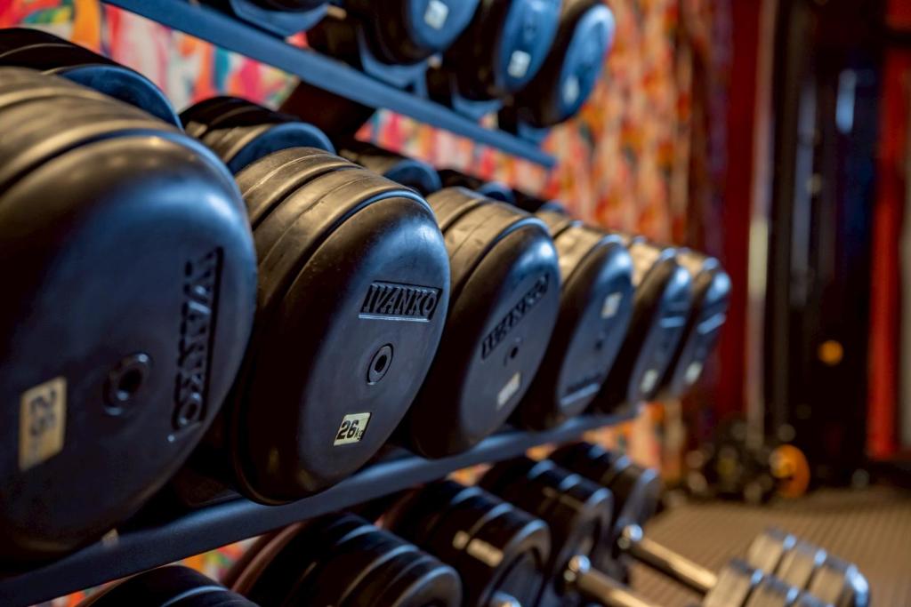 Fitness centrum a/nebo fitness zařízení v ubytování Sky Villa Beppu with Private Onsen-天空の別府邸
