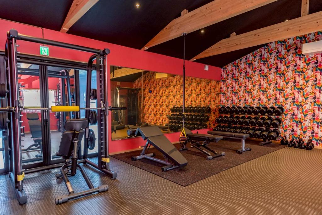 Fitness centrum a/nebo fitness zařízení v ubytování Sky Villa Beppu with Private Onsen-天空の別府邸