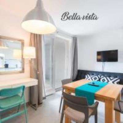 Telewizja i/lub zestaw kina domowego w obiekcie Apartment Lux More