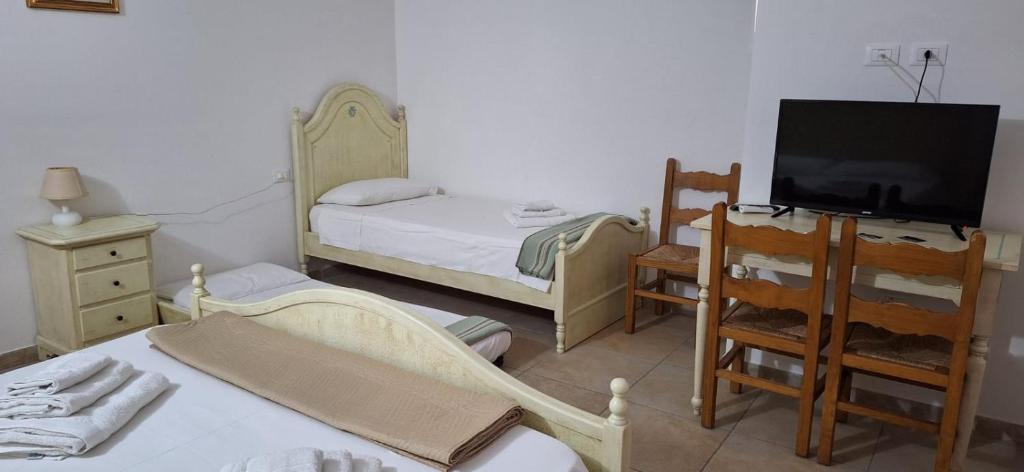 Postel nebo postele na pokoji v ubytování Nurache