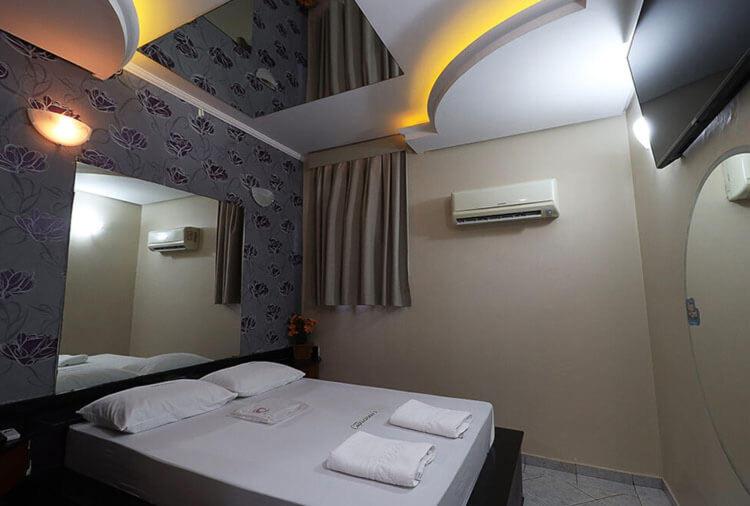 Postel nebo postele na pokoji v ubytování MOTEL CAPRICÓRNIOS