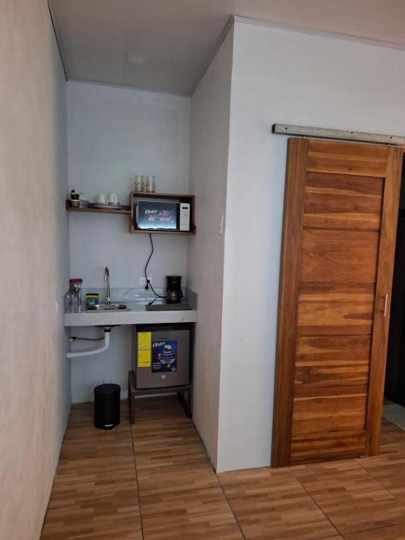 Kuchyň nebo kuchyňský kout v ubytování Bungalow Batsù