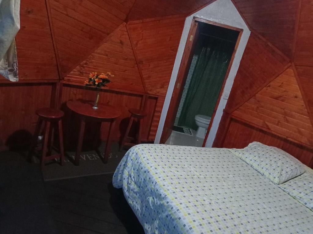 Postel nebo postele na pokoji v ubytování Glampin la esperanza