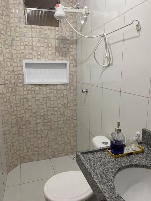 Koupelna v ubytování Pousadinha do seu Manoel
