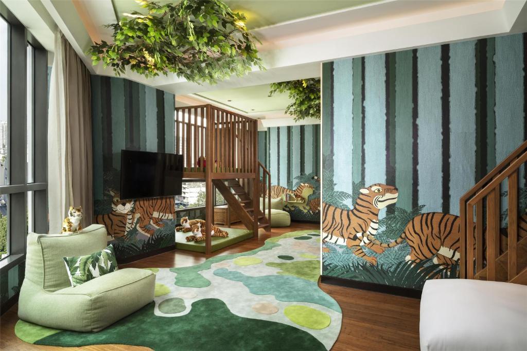 Posezení v ubytování Siam Kempinski Hotel Bangkok
