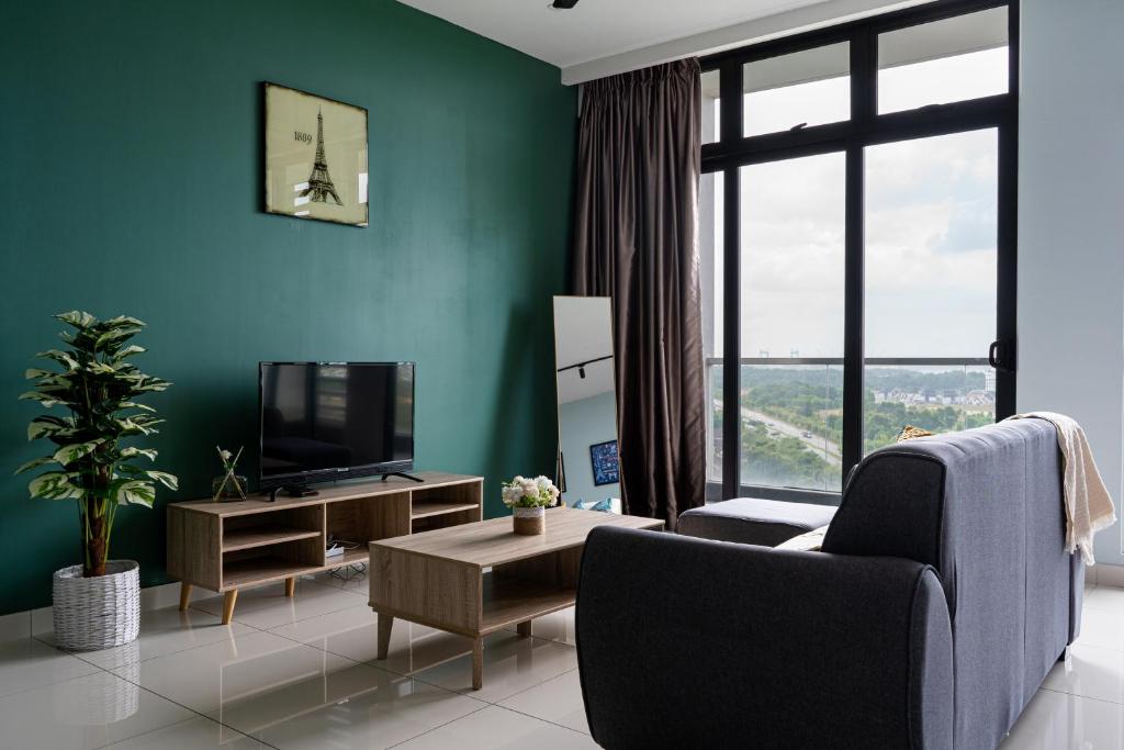 TV a/nebo společenská místnost v ubytování Leisure Home-1Bedroom