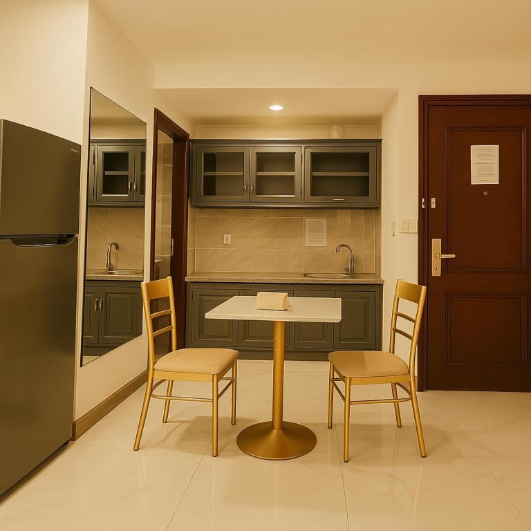 Kuchyň nebo kuchyňský kout v ubytování Try Residence, The Elysée Koh Pich
