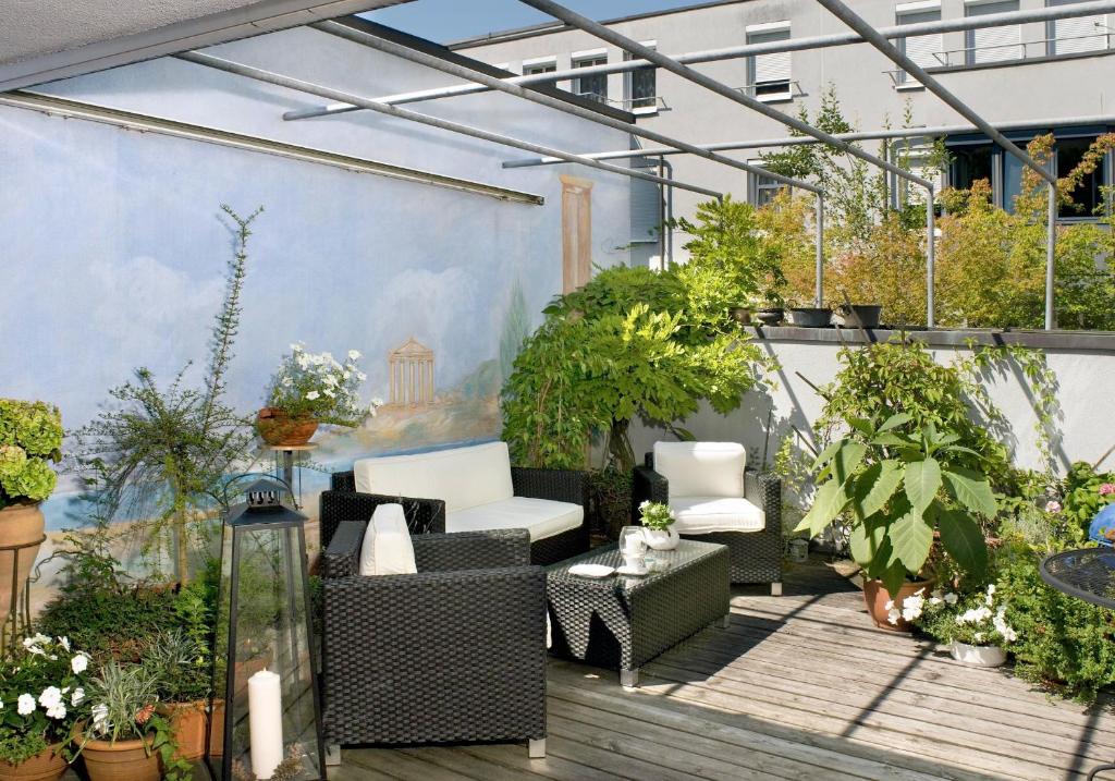 Posezení v ubytování STADT-Hotel Lörrach GbR