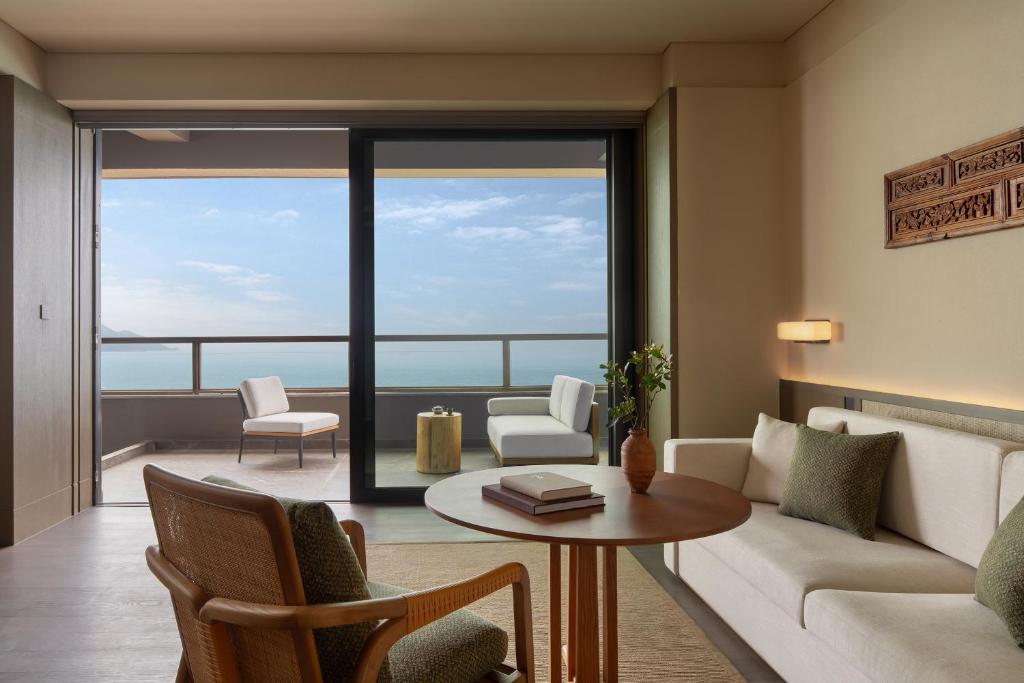 Posezení v ubytování Alila Dong'Ao Island Zhuhai