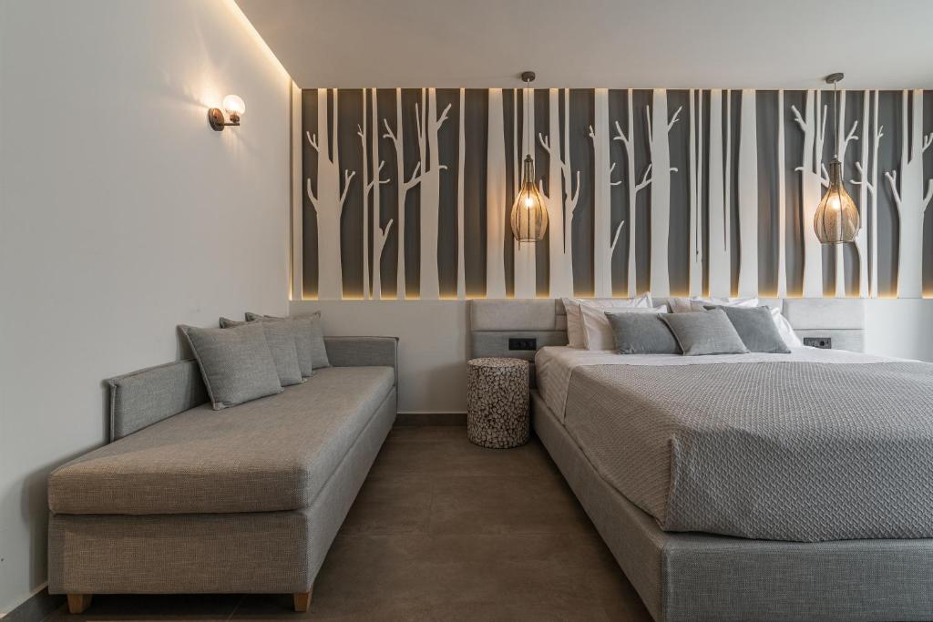 Postel nebo postele na pokoji v ubytování Kea Paradise