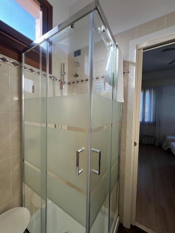 Koupelna v ubytování Hotel Cristallo