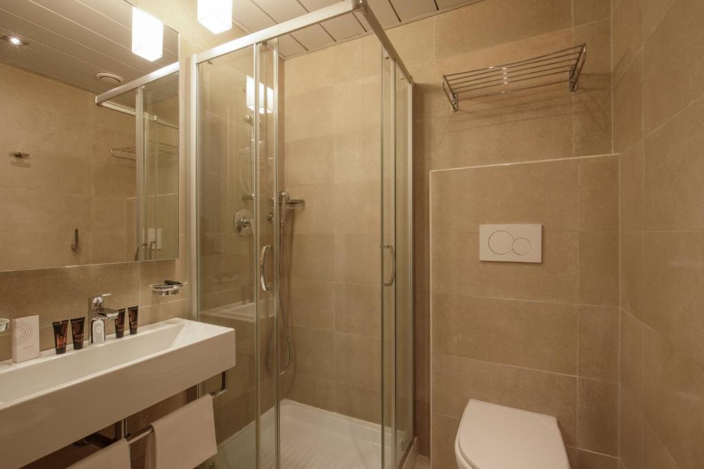 Koupelna v ubytování Grand Hotel Fleming by OMNIA hotels