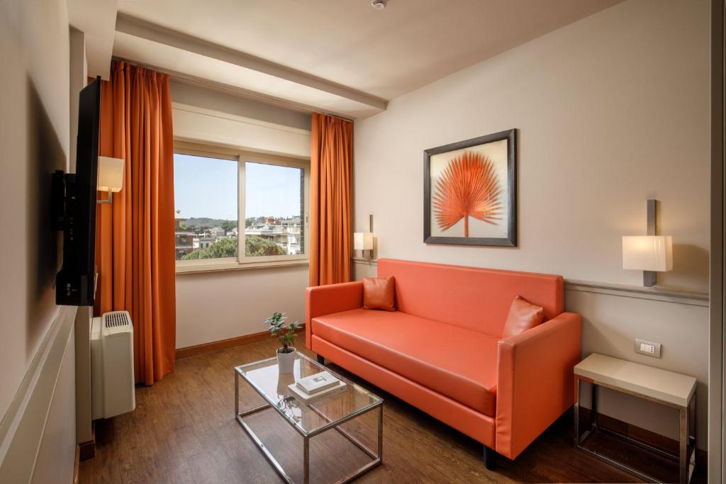 Posezení v ubytování Grand Hotel Fleming by OMNIA hotels