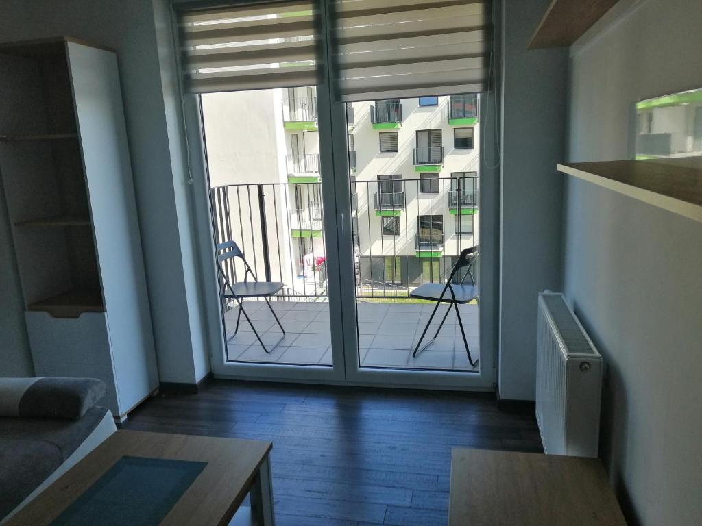 Μπαλκόνι ή βεράντα στο Fajny Apartament