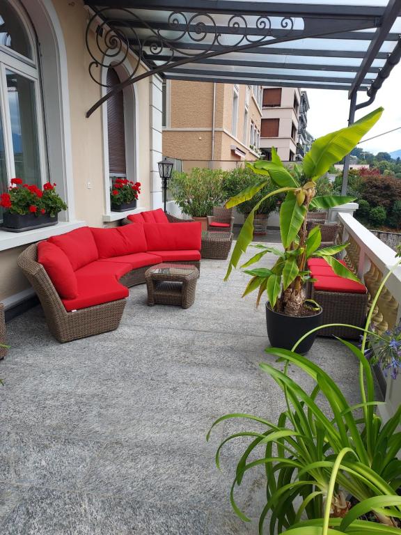 Posezení v ubytování Hotel Royal Luzern