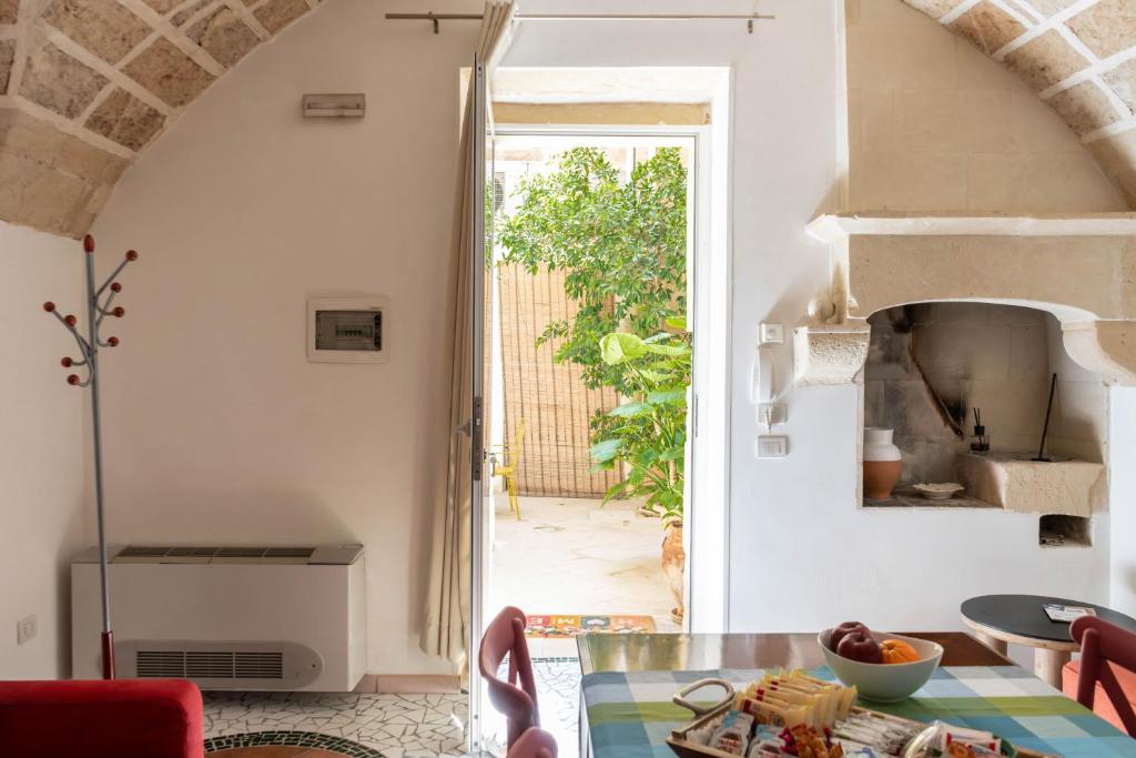 Posezení v ubytování B&B Corte dei Memoli di Margiotta Giuseppina