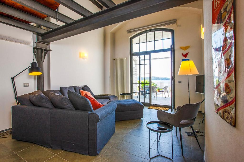 Posezení v ubytování La Filanda: Loft