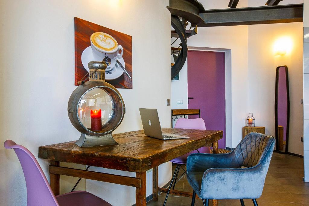 Posezení v ubytování La Filanda: Loft