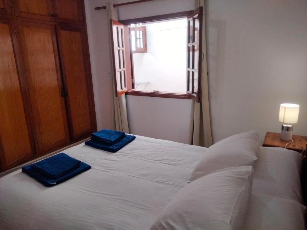 Postel nebo postele na pokoji v ubytování Casa Llamedos