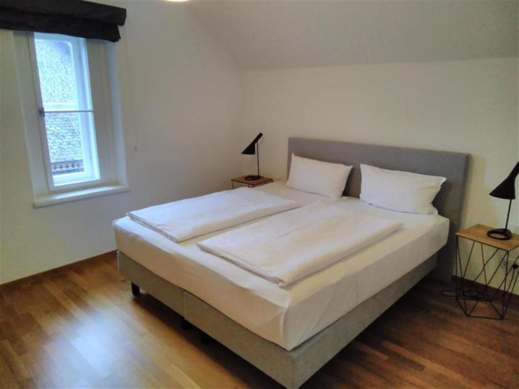 Postel nebo postele na pokoji v ubytování Hotel Schloss Eckberg