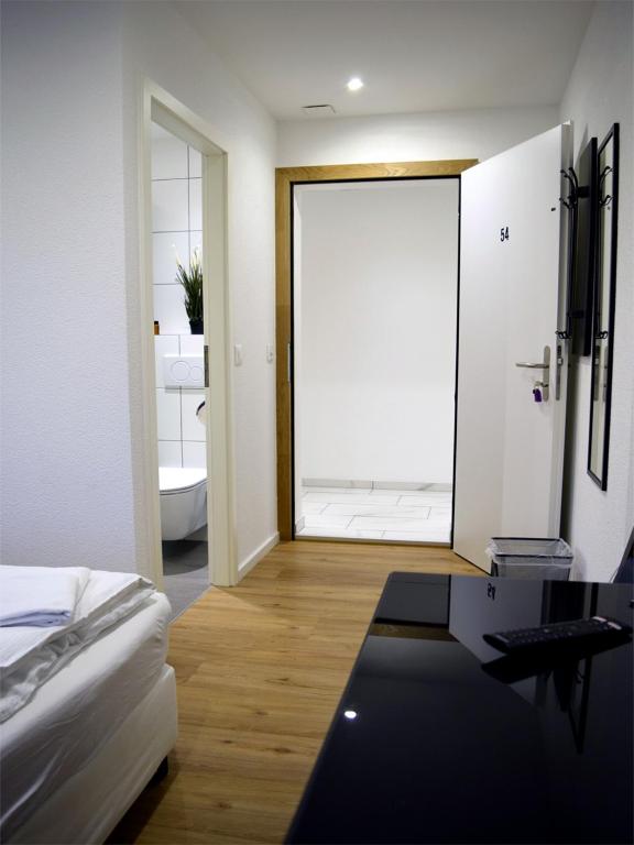 Postel nebo postele na pokoji v ubytování Hotel Restaurant Krebs