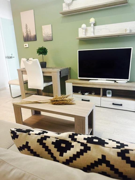 TV a/nebo společenská místnost v ubytování Leonidas House
