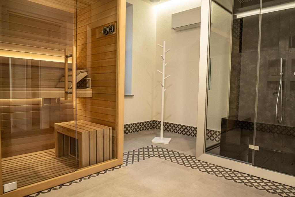 Koupelna v ubytování TANIT ROOMS & SPA