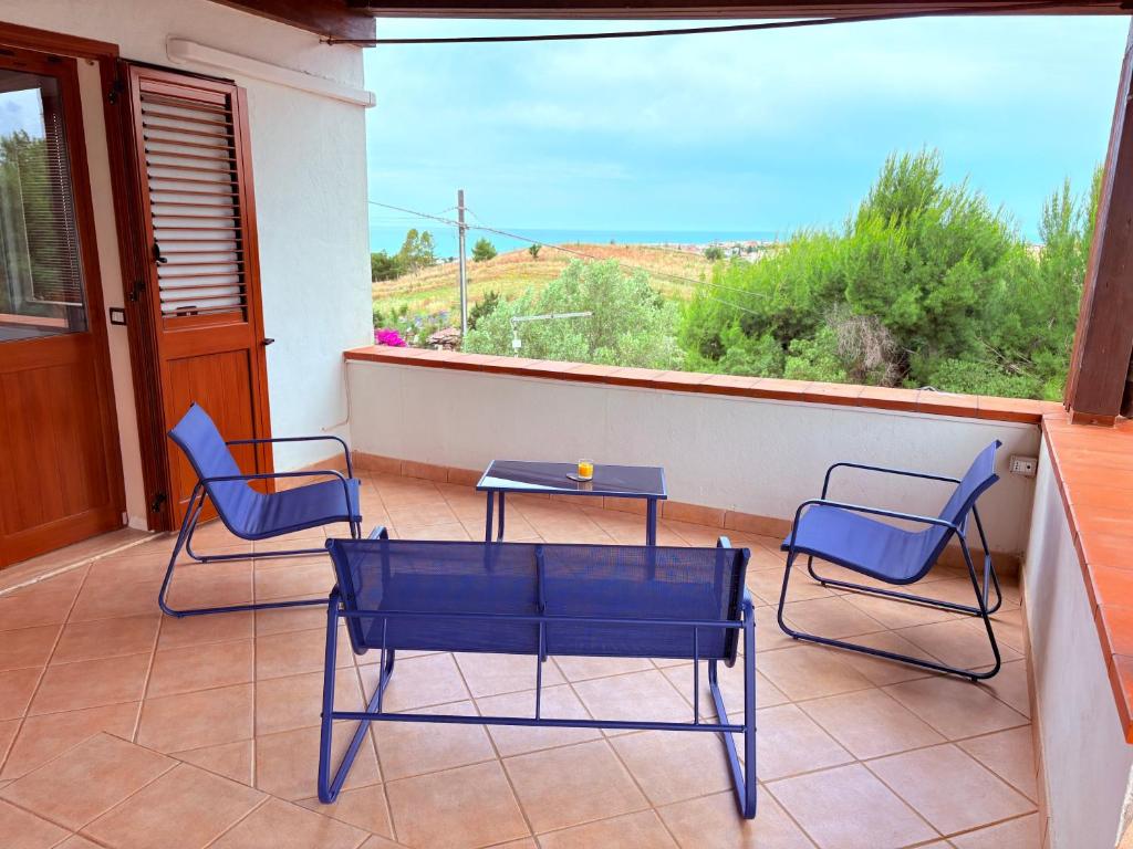 Balkón nebo terasa v ubytování Alloggio Vistamare