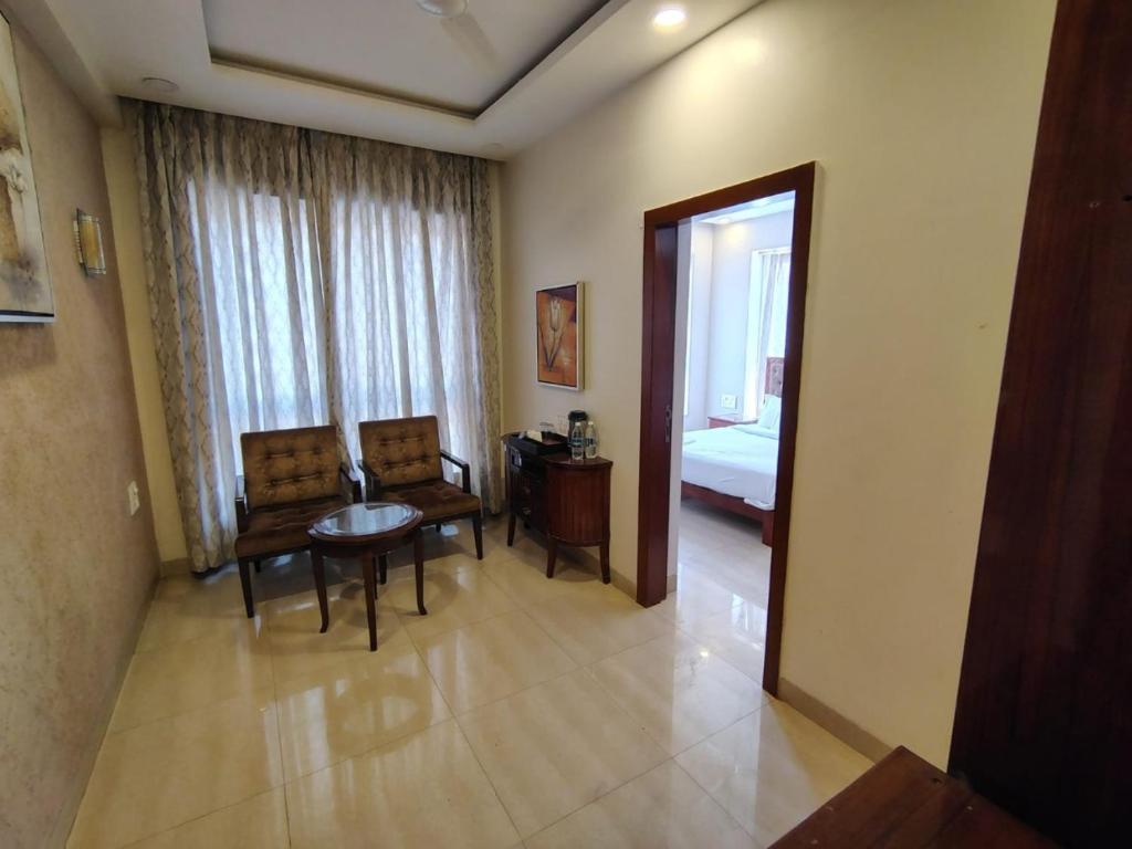 Posezení v ubytování VITS Panchgani