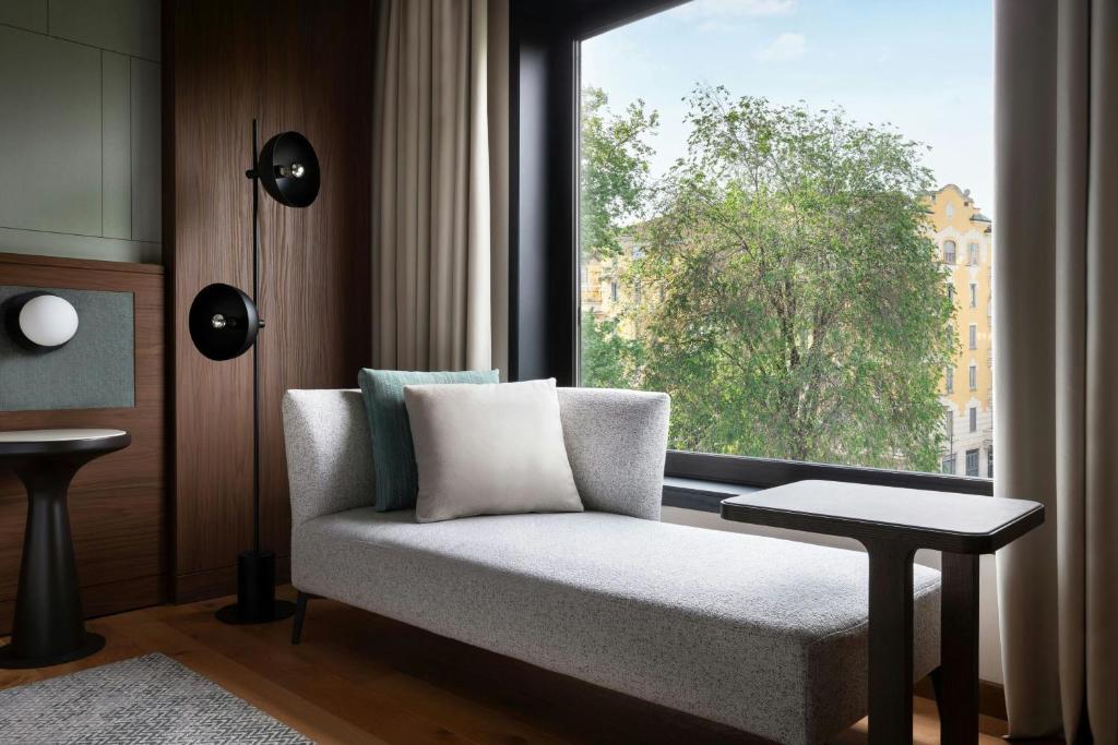 Posezení v ubytování Milan Marriott Hotel