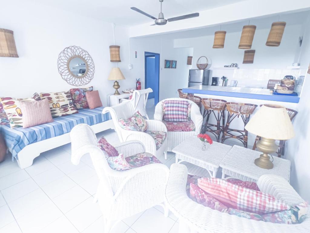 Kuchyň nebo kuchyňský kout v ubytování Beachfront Appartment