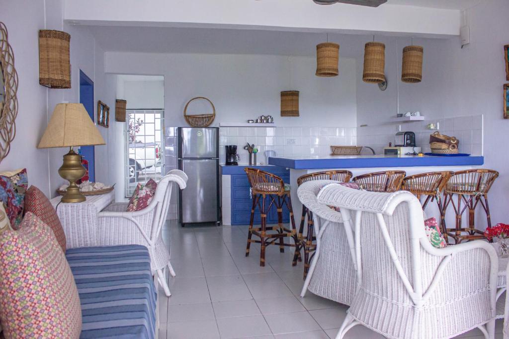 Kuchyň nebo kuchyňský kout v ubytování Beachfront Appartment