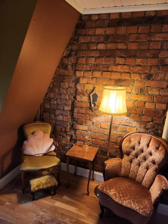 Posezení v ubytování B&B Lilla Lotten