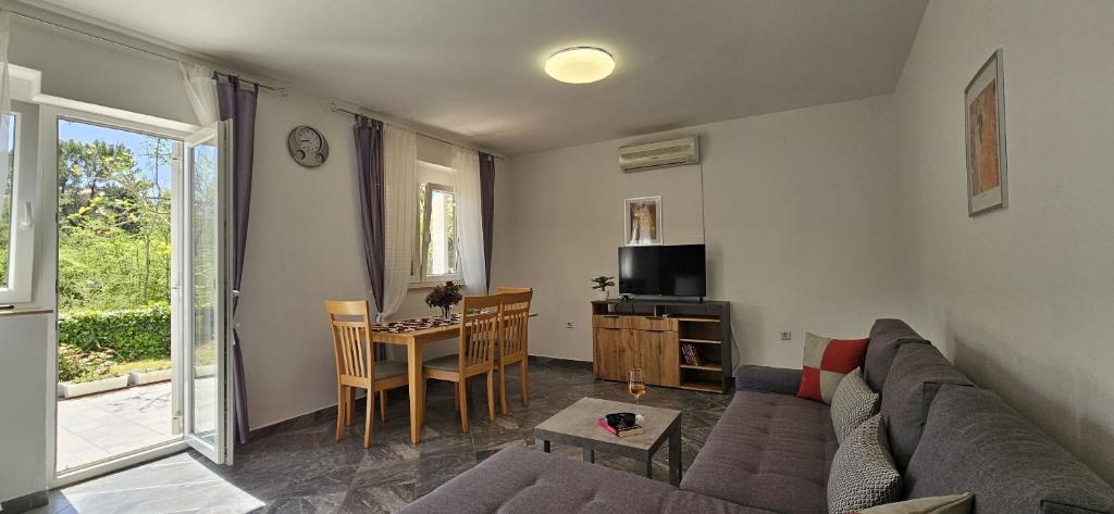 Posezení v ubytování Apartment Nika