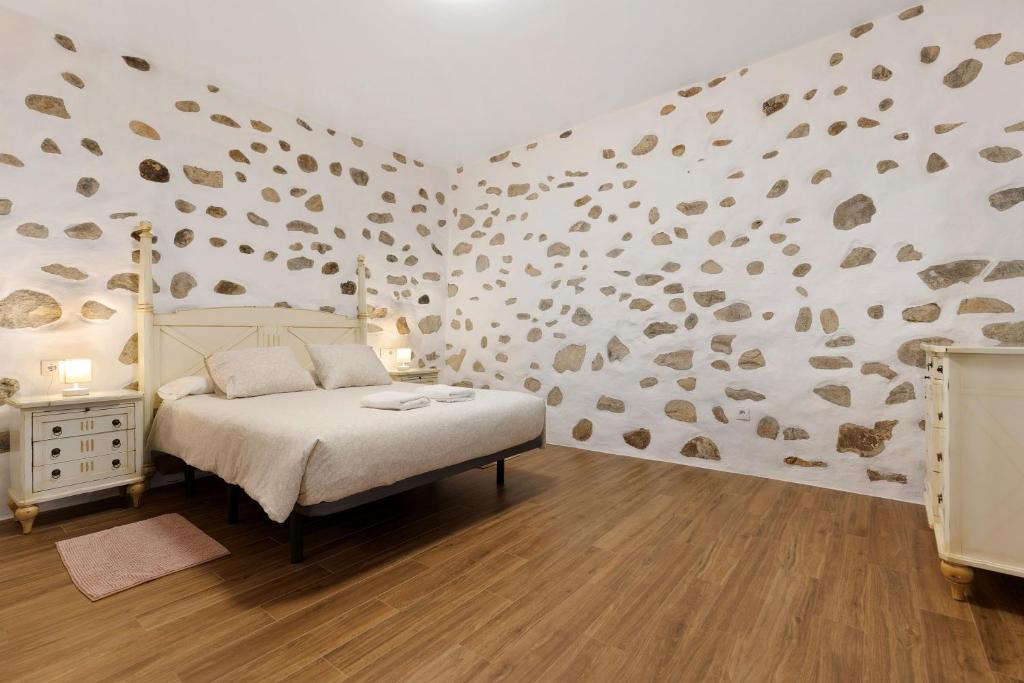 Posteľ alebo postele v izbe v ubytovaní Casa Milagrito Betancuria