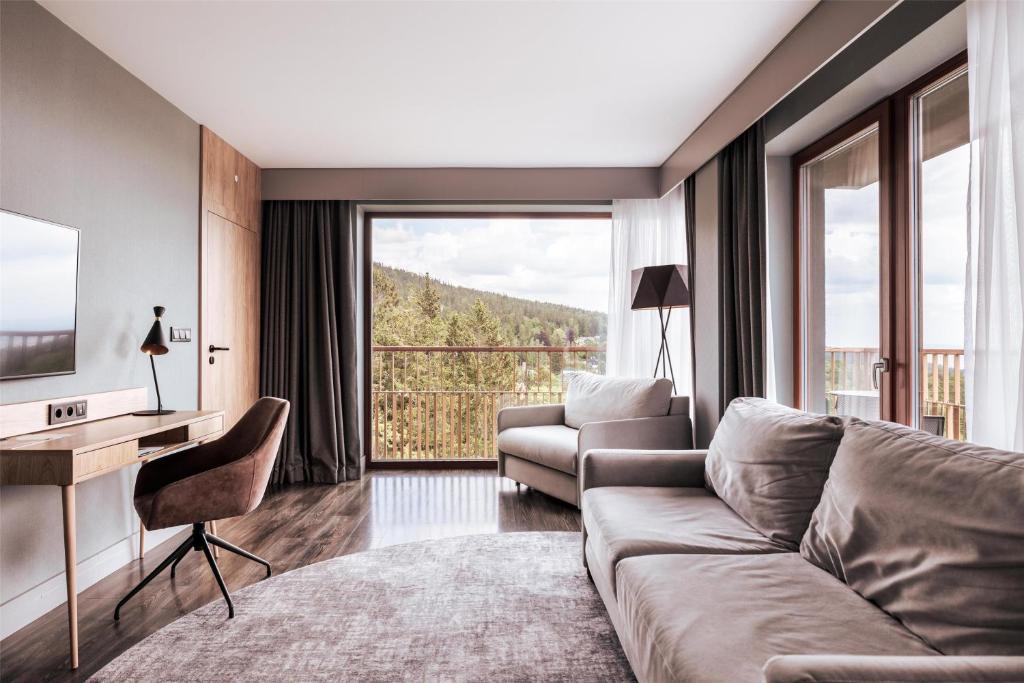 Posezení v ubytování Radisson Hotel Szklarska Poręba