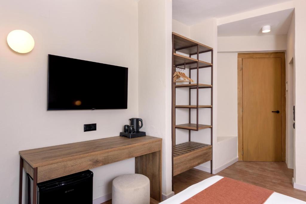 TV a/nebo společenská místnost v ubytování Zeus Hotels Ydoria Resort