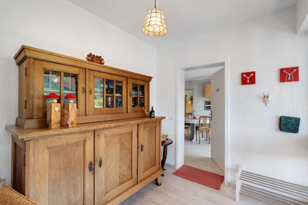 Kuchyň nebo kuchyňský kout v ubytování Ferienwohnung Kuckuckslockennest