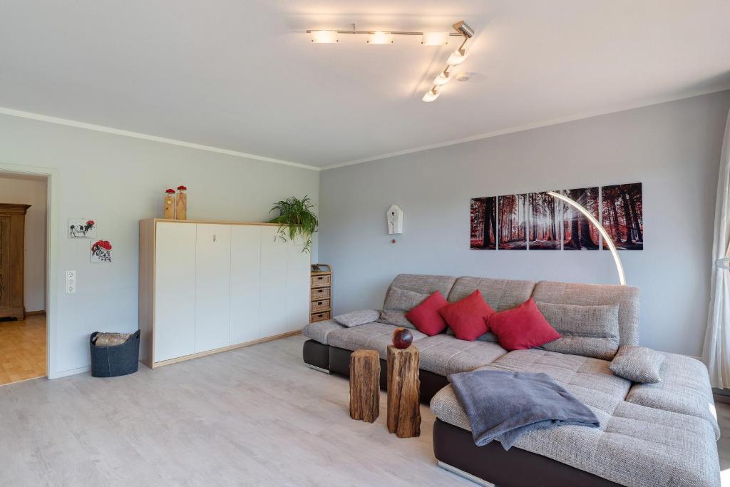 Posezení v ubytování Ferienwohnung Kuckuckslockennest