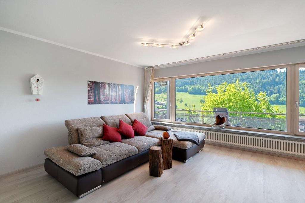 Posezení v ubytování Ferienwohnung Kuckuckslockennest