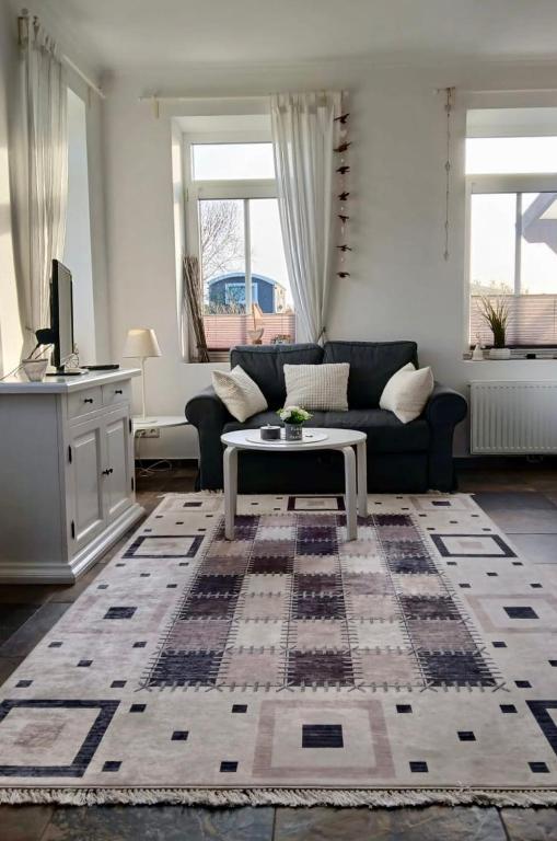 Posezení v ubytování Ferienwohnung Windlicht