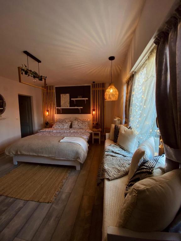 Postel nebo postele na pokoji v ubytování Casa Lucia