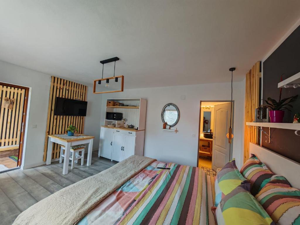 Postel nebo postele na pokoji v ubytování Casa Lucia