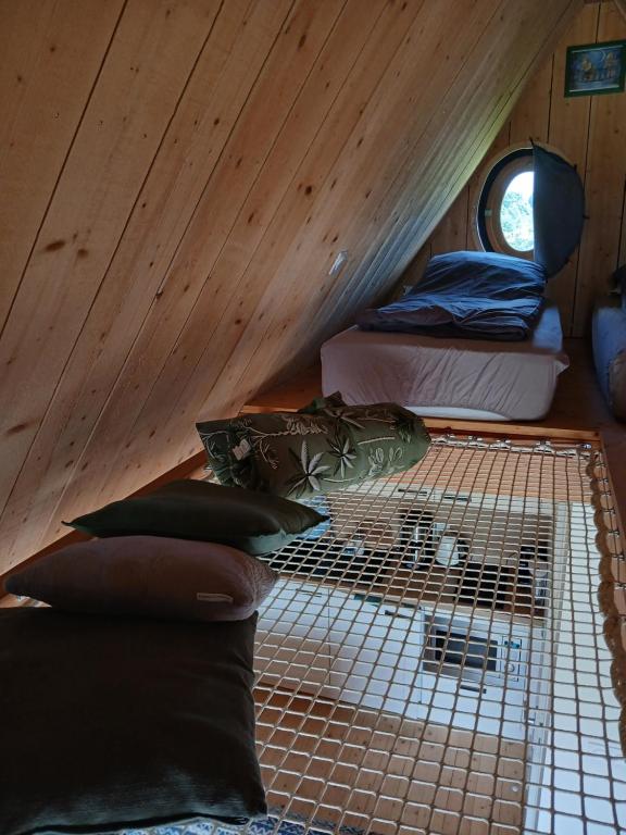 Posezení v ubytování Au Dolmen de Kerhus "Toppen"