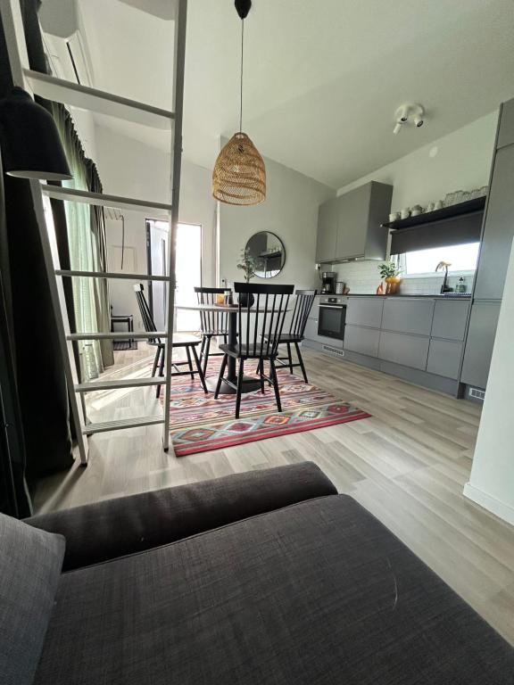 Kuchyň nebo kuchyňský kout v ubytování Casa Båstad