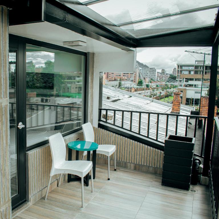 Balkón nebo terasa v ubytování Hotel City Bog Usaquén